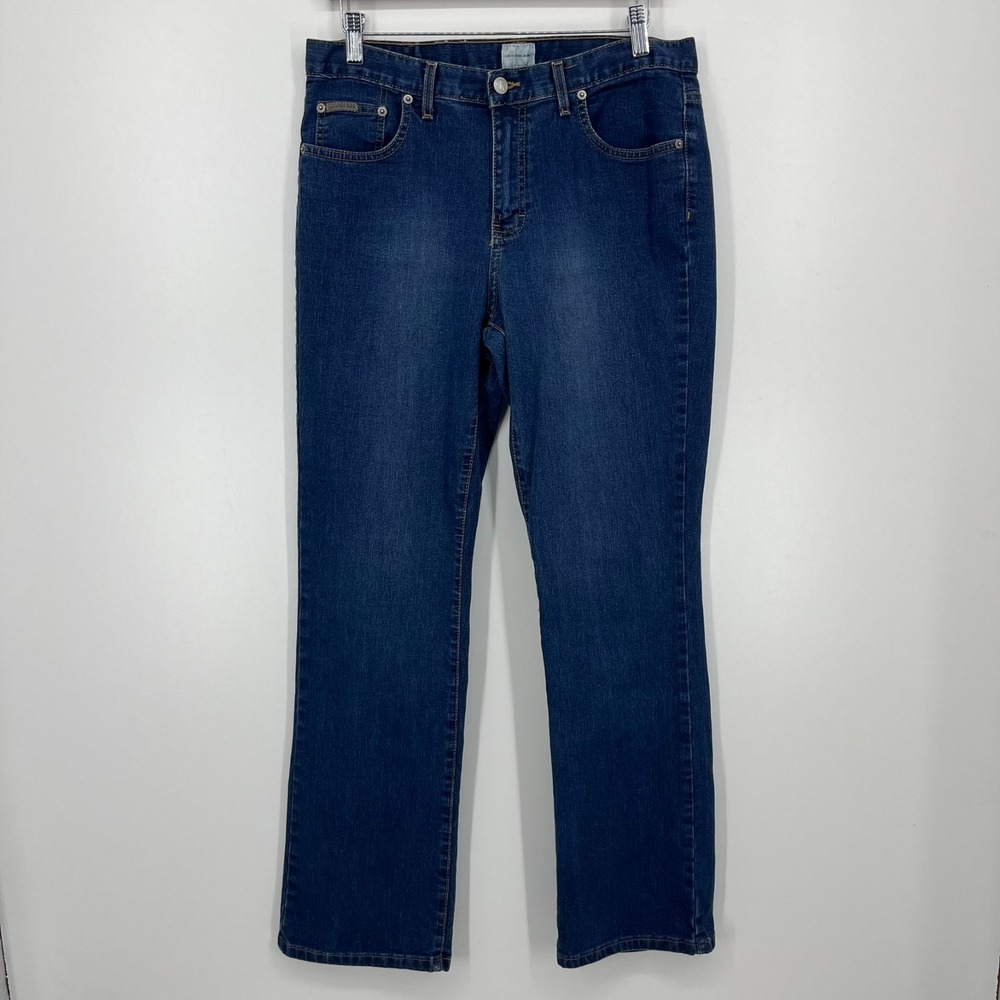 Calvin Klein Jeans Women's Size 10 Blue Dark Wash Vtg Y2K Mid Rise Straight